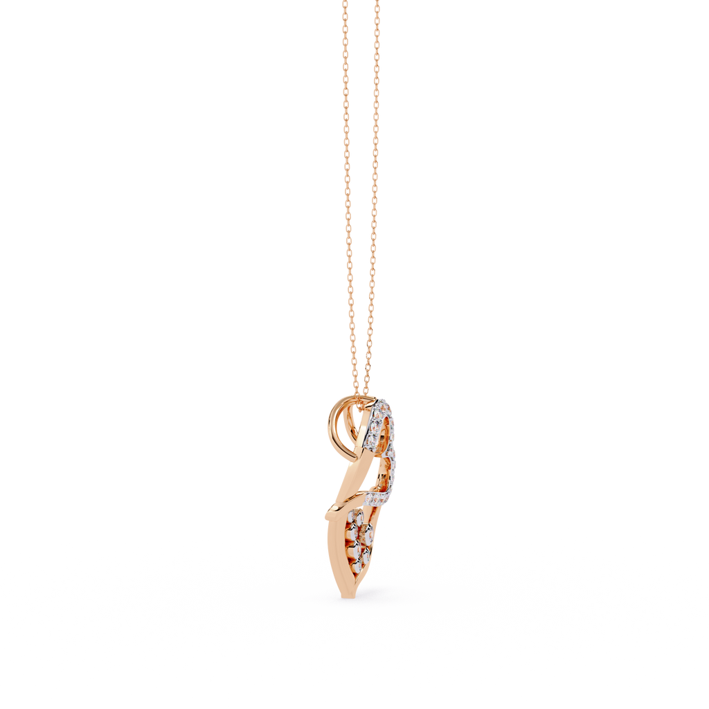 Premium Round Diamond Pendant – Elegant Solitaire Diamond in Gold