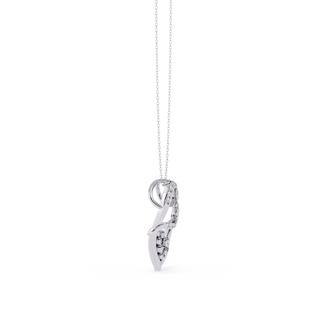 Premium Round Diamond Pendant – Elegant Solitaire Diamond in Gold
