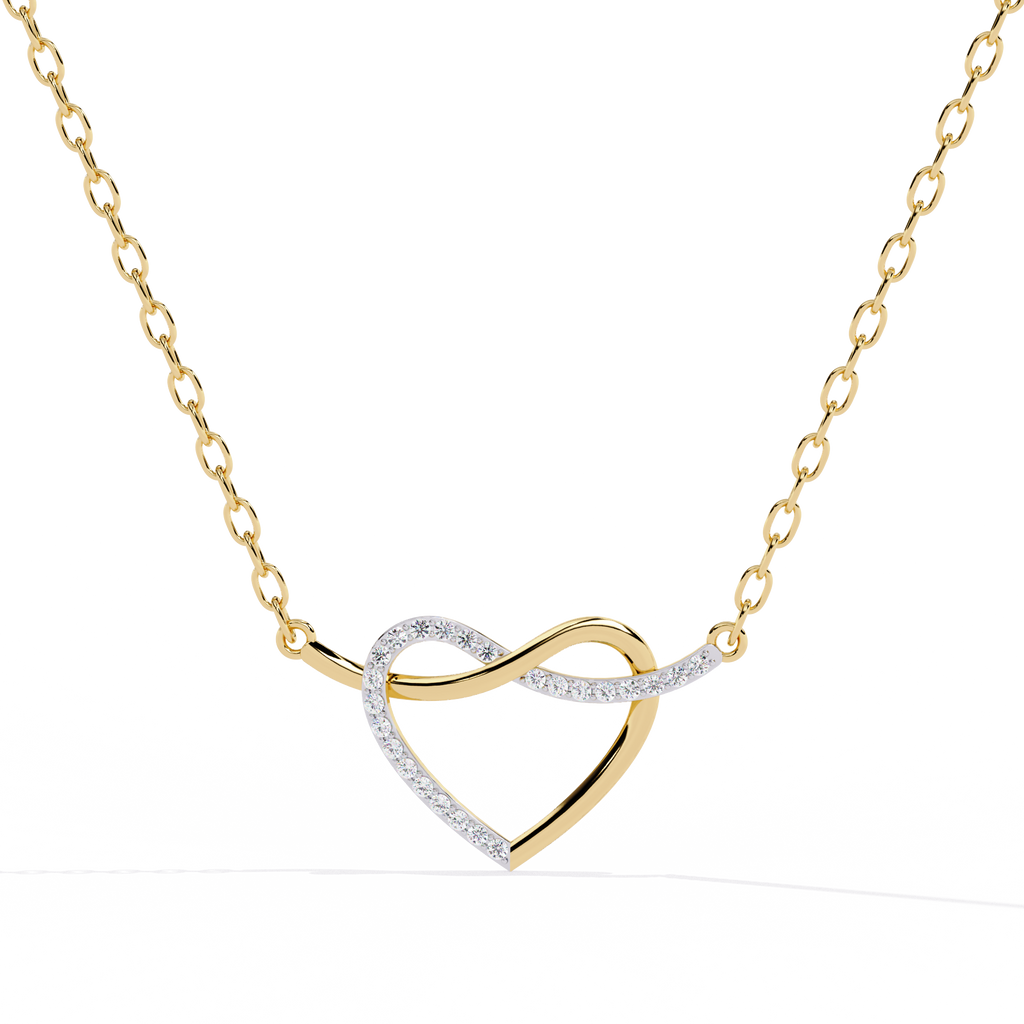 Premium Round Diamond Pendant – Elegant Solitaire Diamond in Gold