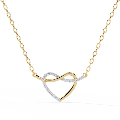 Premium Round Diamond Pendant – Elegant Solitaire Diamond in Gold