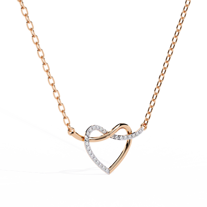 Premium Round Diamond Pendant – Elegant Solitaire Diamond in Gold