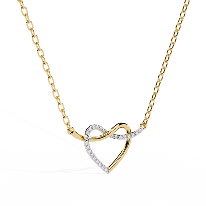 Premium Round Diamond Pendant – Elegant Solitaire Diamond in Gold