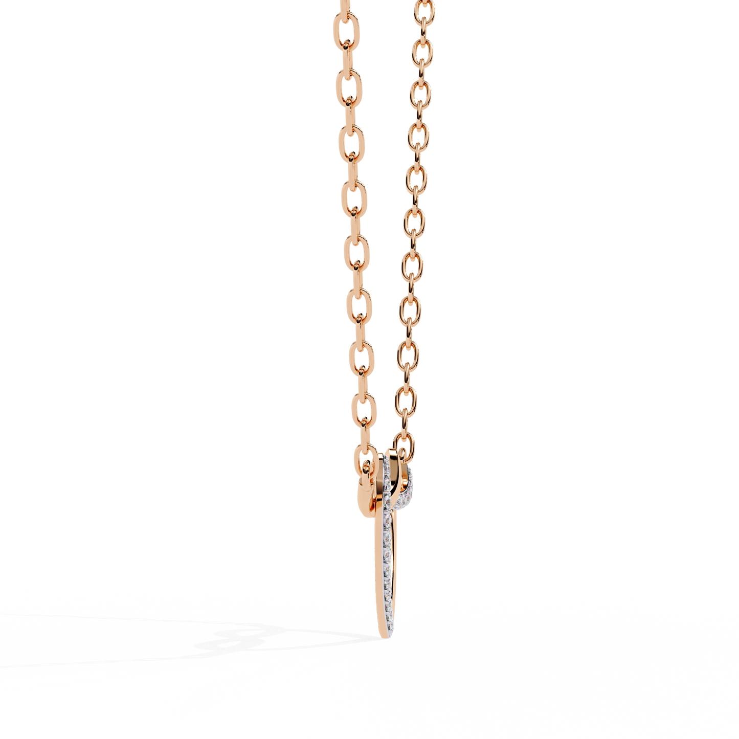 Premium Round Diamond Pendant – Elegant Solitaire Diamond in Gold