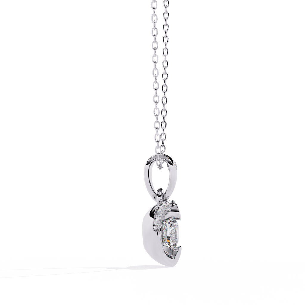 Premium Round Diamond Pendant – Brilliant Round Cut Diamonds in Gold