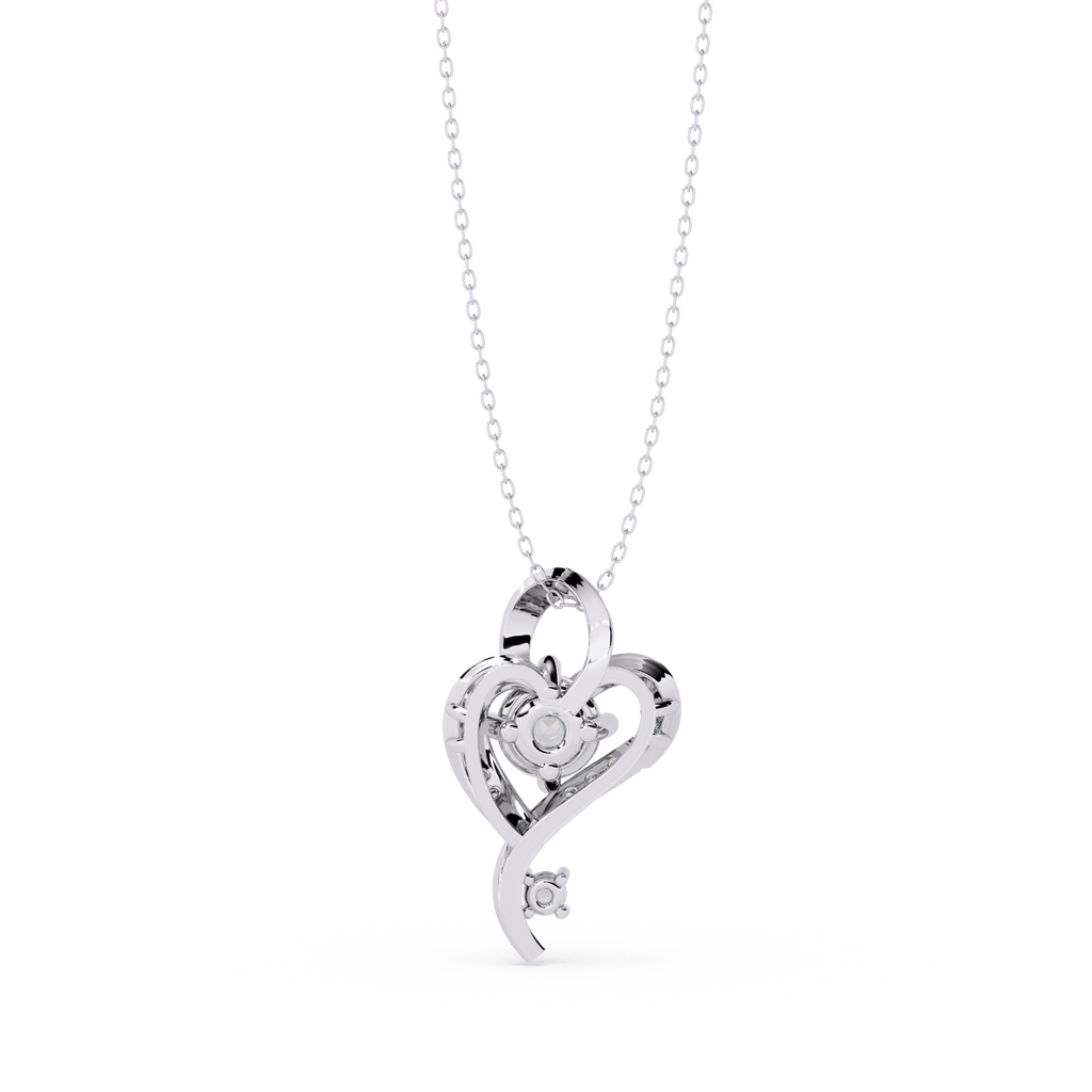 Premium Round Diamond Pendant – Brilliant Round Cut Diamonds in Gold