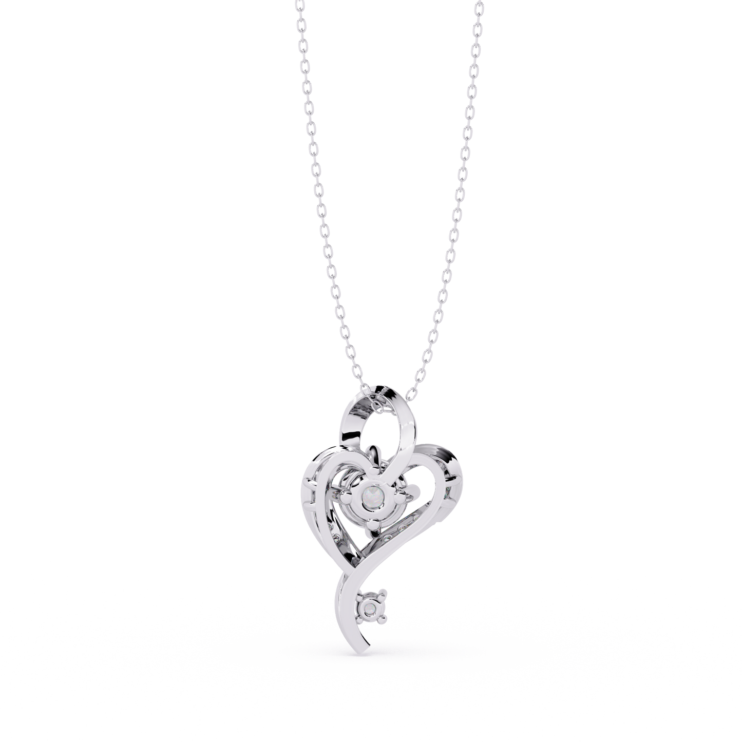 Premium Round Diamond Pendant – Brilliant Round Cut Diamonds in Gold