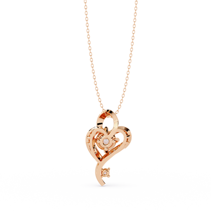 Premium Round Diamond Pendant – Brilliant Round Cut Diamonds in Gold