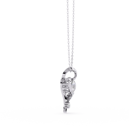 Premium Round Diamond Pendant – Brilliant Round Cut Diamonds in Gold