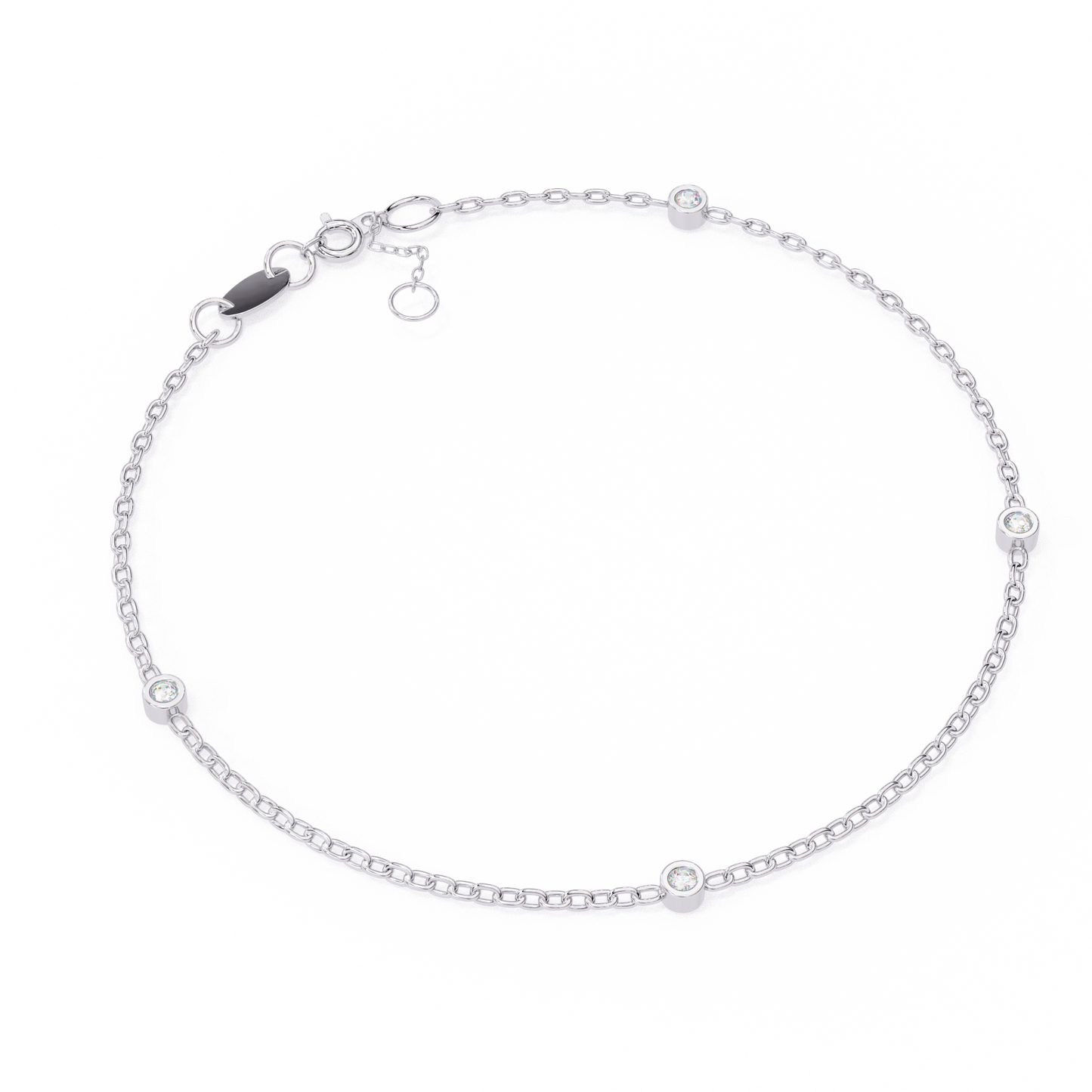 0.06 Ct Round  Diamond Bracelets