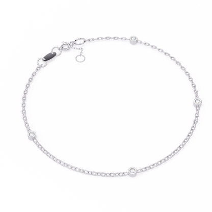 0.06 Ct Round  Diamond Bracelets