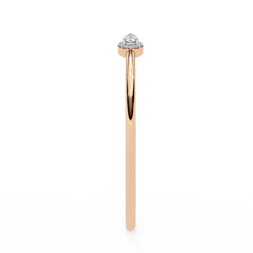 Premium Round + Pear Diamond Bracelet – Elegant Diamond-Studded Gold Bracelet