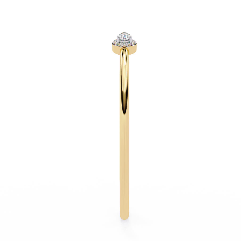 Premium Round + Pear Diamond Bracelet – Elegant Diamond-Studded Gold Bracelet