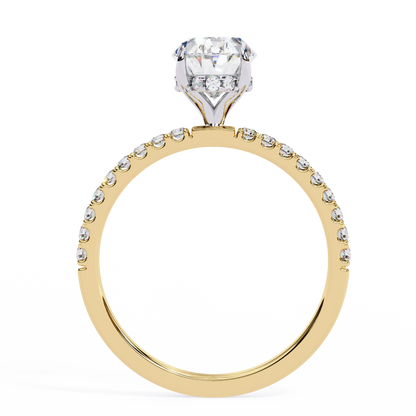 Dazzling Elegance Oval Solitaire Diamond Ring Options - 1.20Ct +023Ct