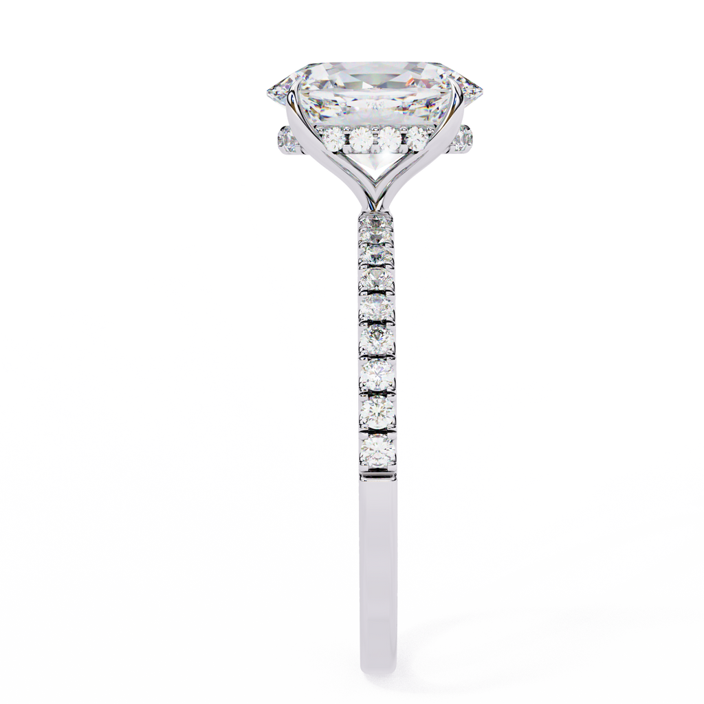 Dazzling Elegance Oval Solitaire Lab Grown Diamond Ring – Timeless Beauty in Gold