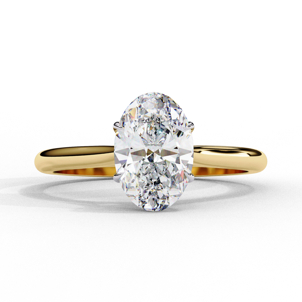 Dazzlez Classic Oval Solitaire Ring