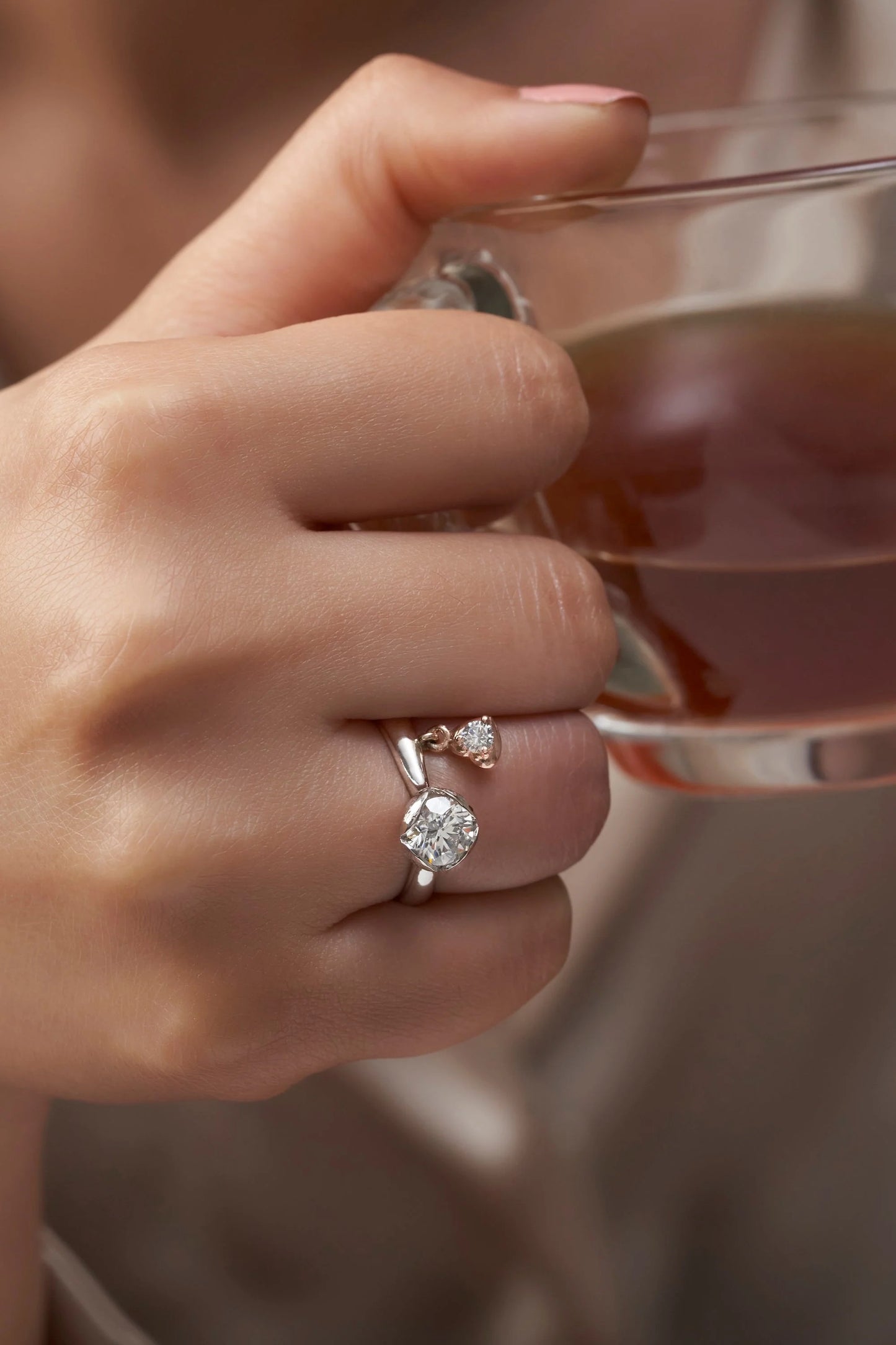 Heart Quartz Ring