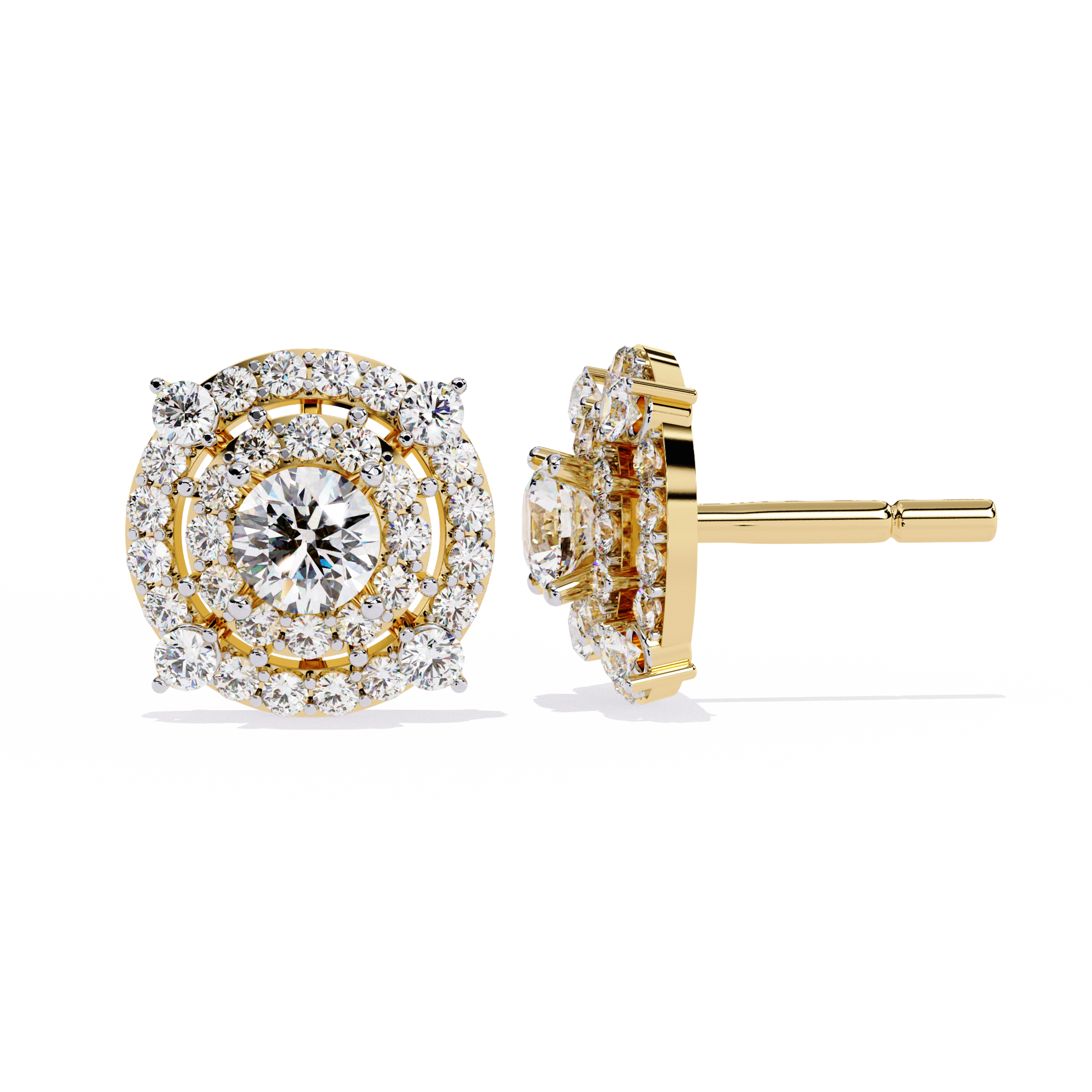 Classic Oval Halo Studs