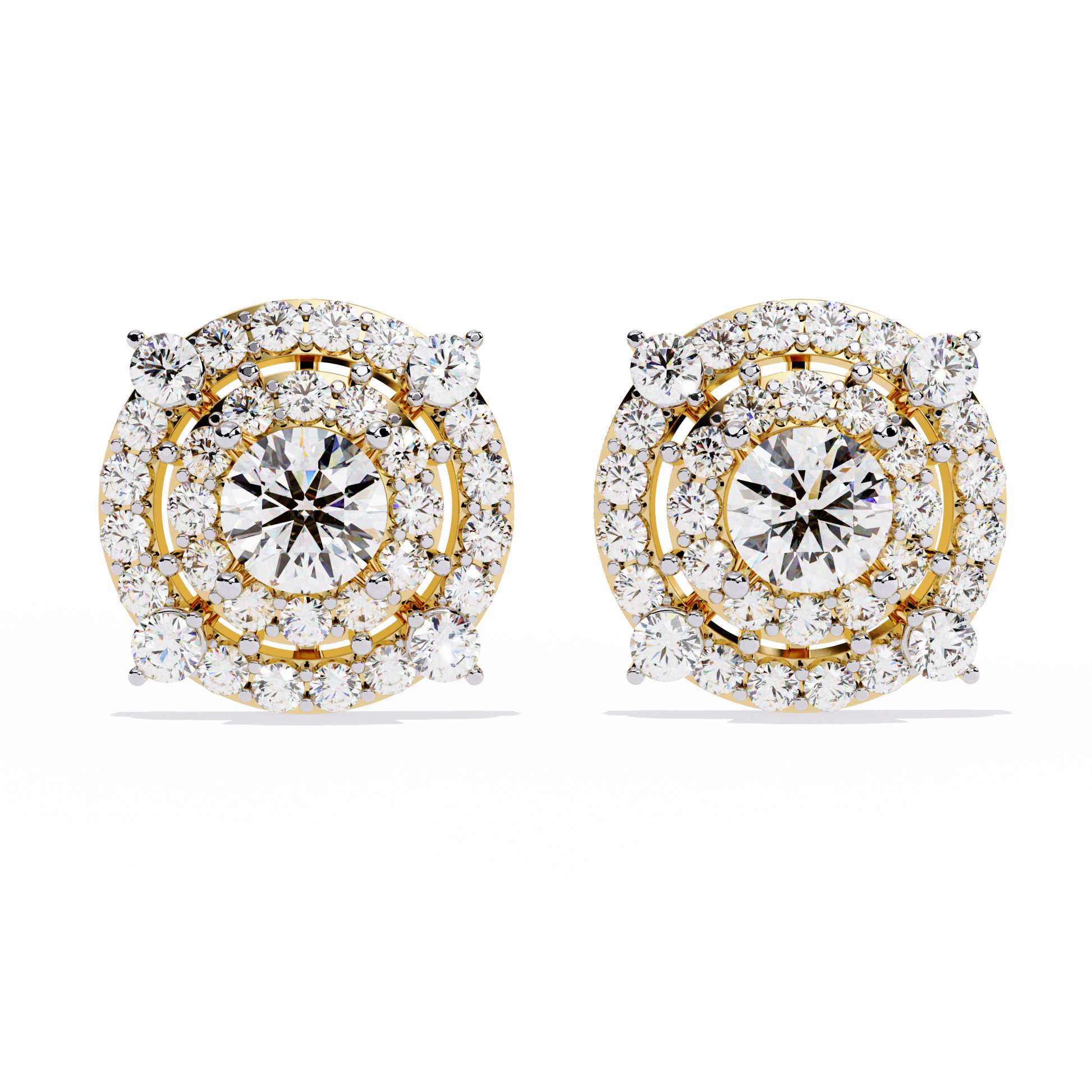 Classic Oval Halo Studs