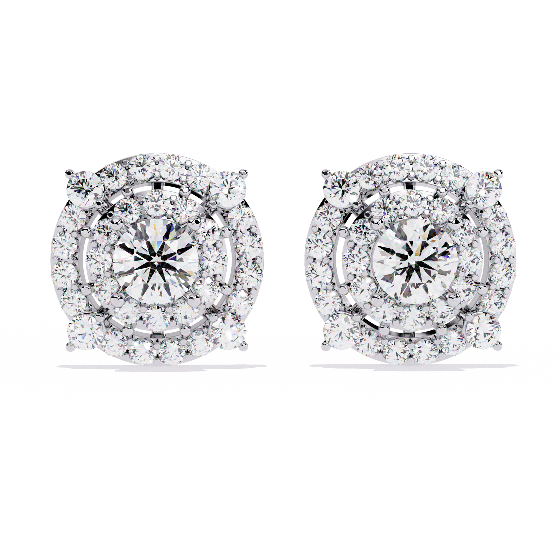 Classic Oval Halo Studs