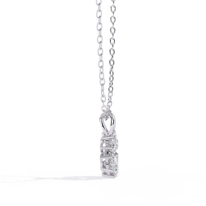Lab grown diamond jewelry for women – heart pendant in white gold