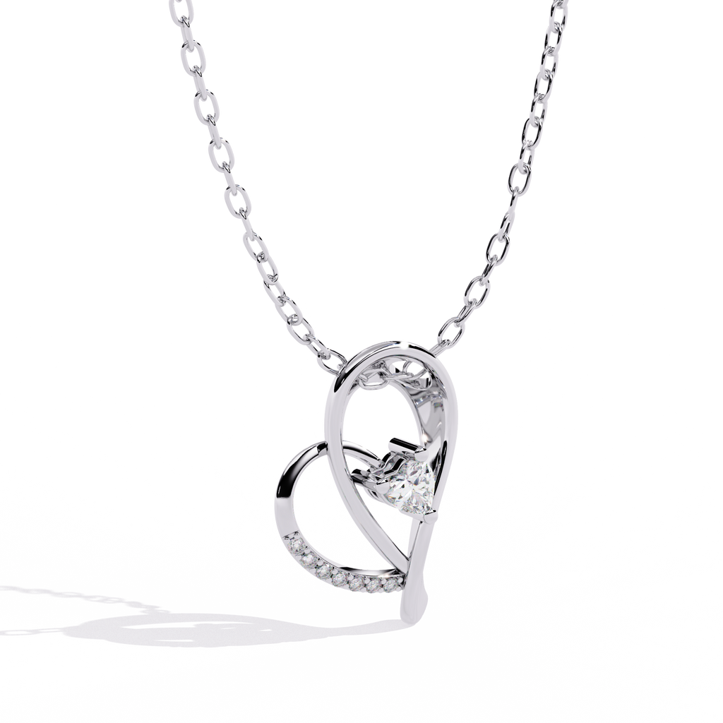 lab grown diamond solitaire pendants India online jewelry store 
