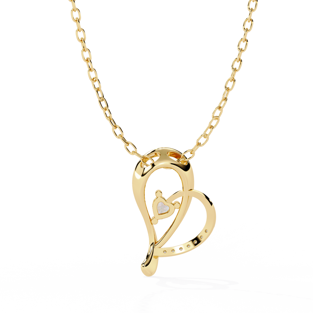 lab grown diamond heart pendant price in India – shop trending styles online