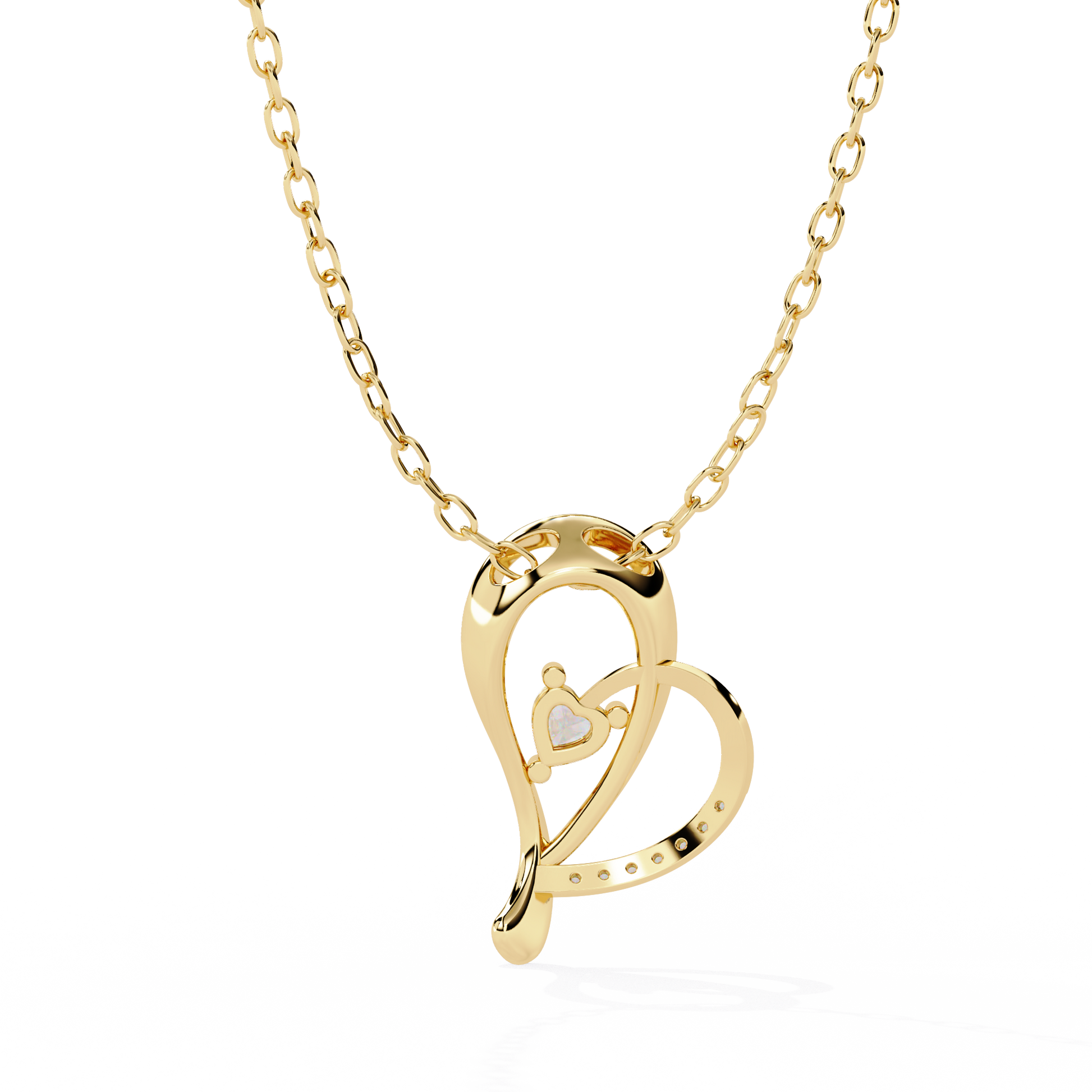 lab grown diamond heart pendant price in India – shop trending styles online