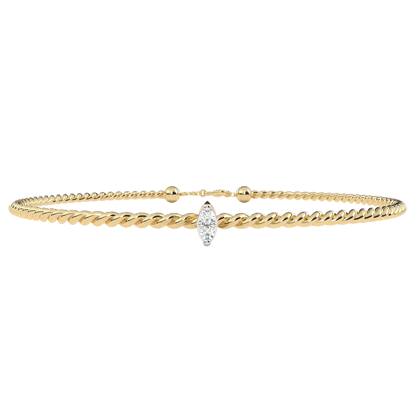 0.01 Ct Round Diamond Bracelets