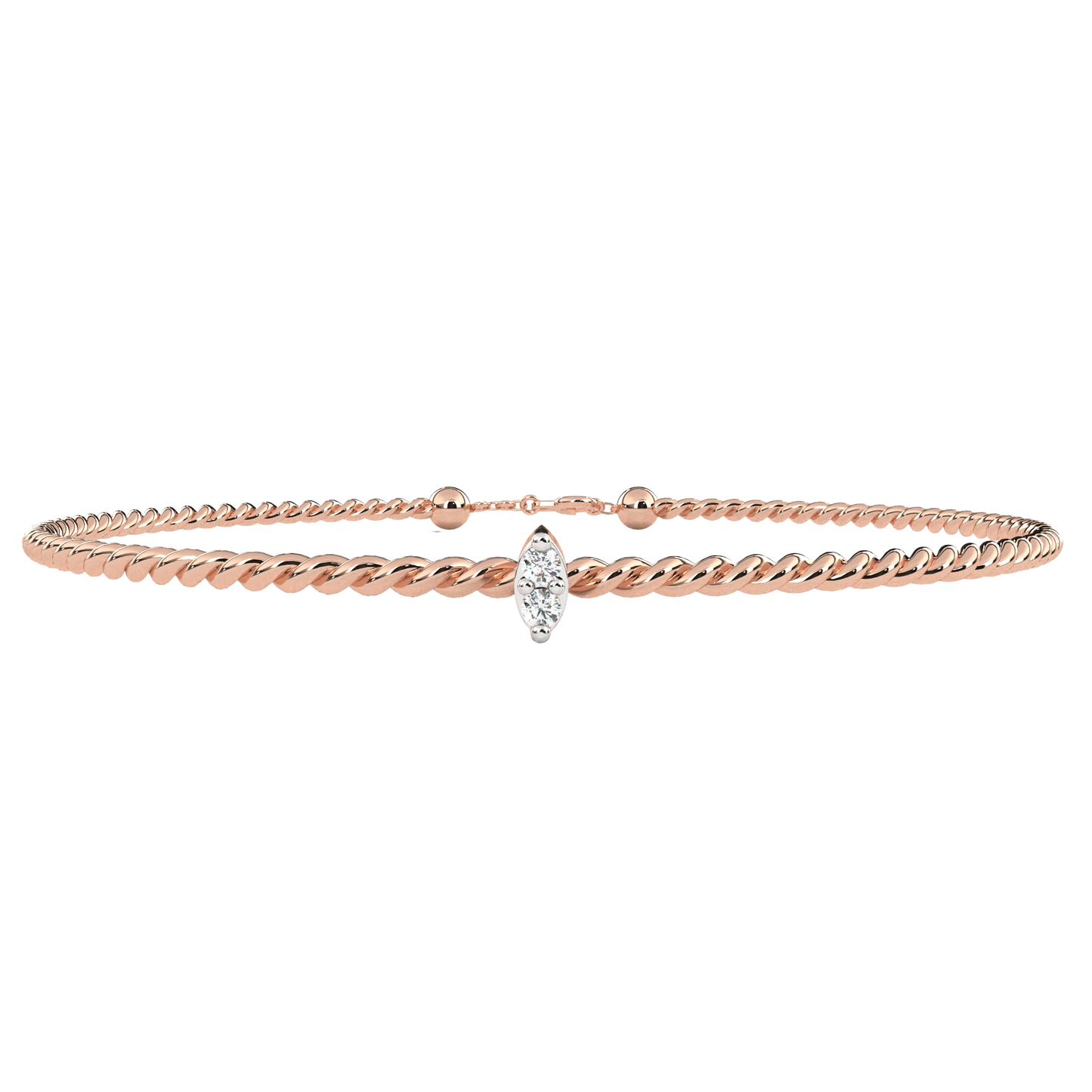 0.01 Ct Round Diamond Bracelets