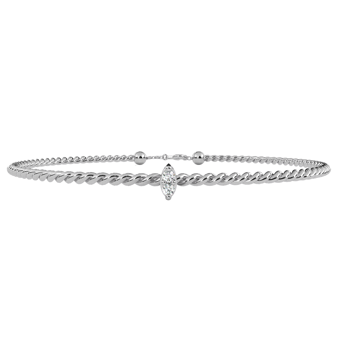 0.01 Ct Round Diamond Bracelets