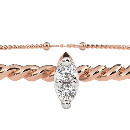 0.01 Ct Round Diamond Bracelets