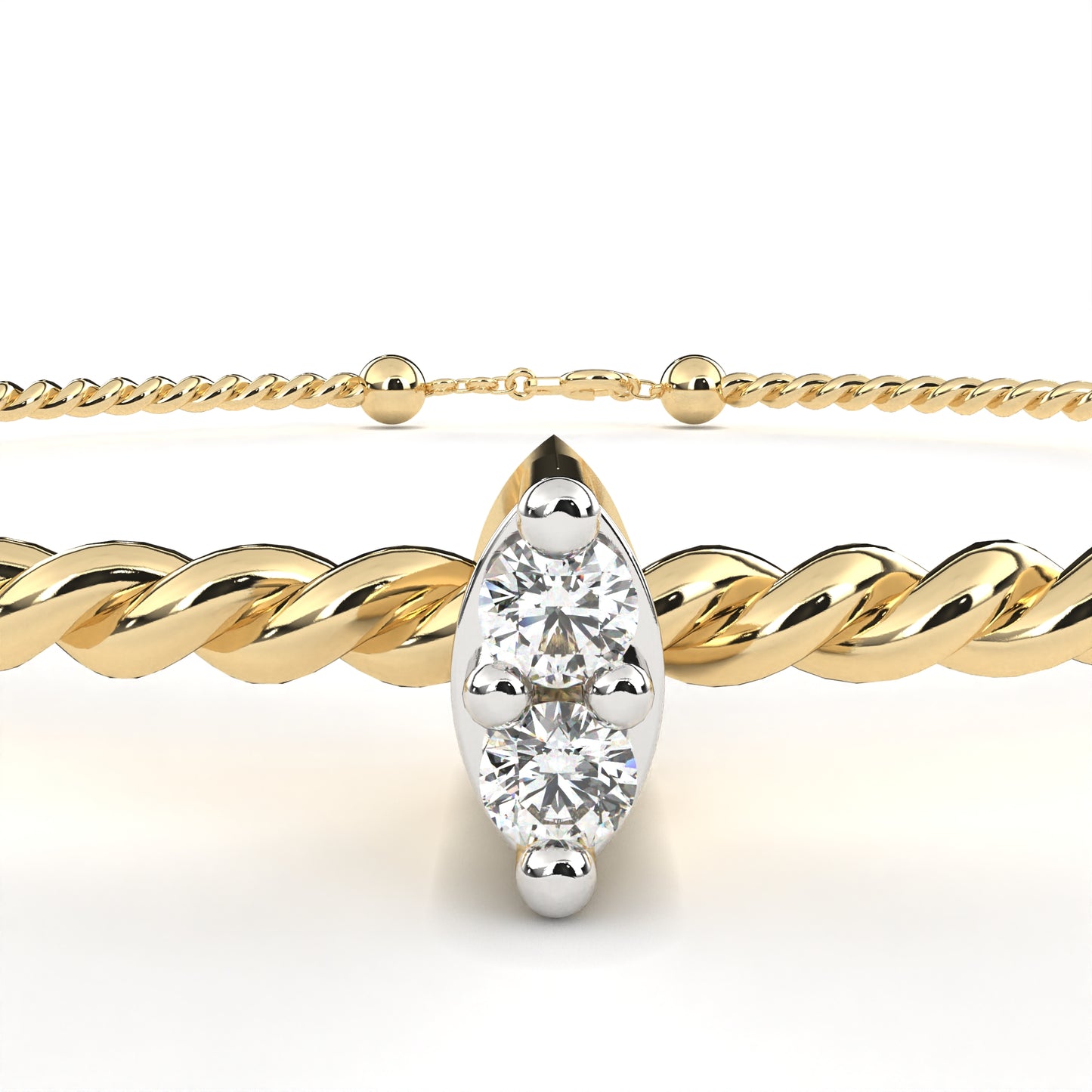 0.01 Ct Round Diamond Bracelets