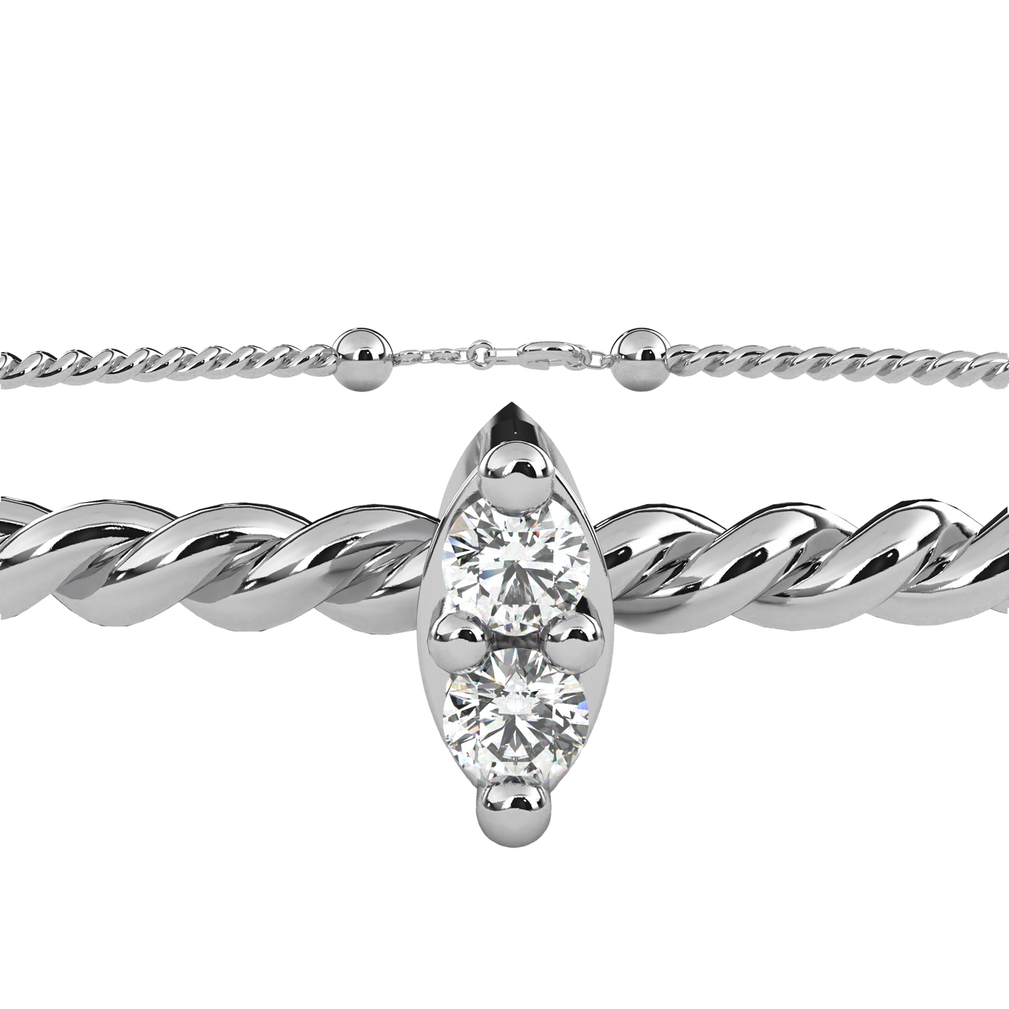 0.01 Ct Round Diamond Bracelets