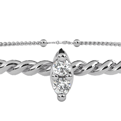 0.01 Ct Round Diamond Bracelets