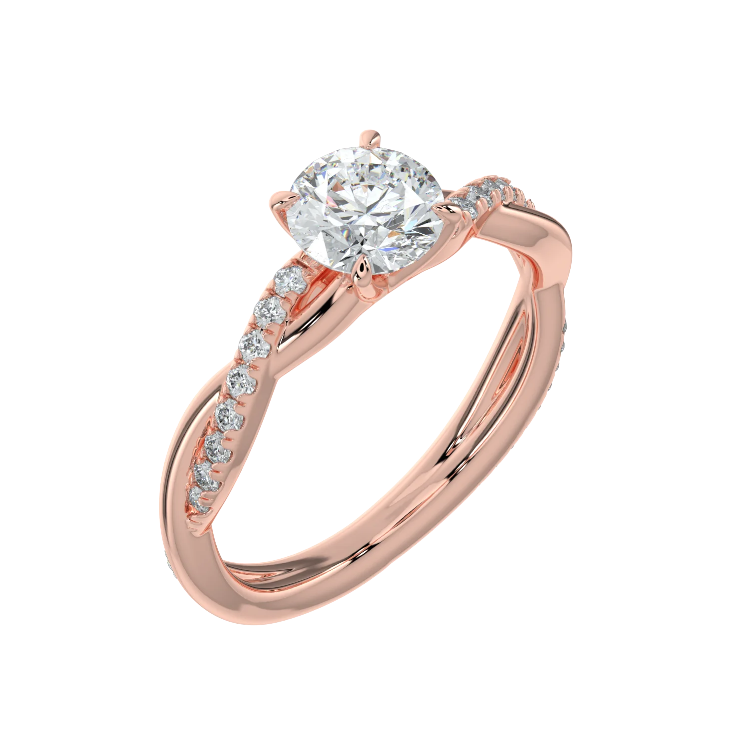 Solitaire infinity ring