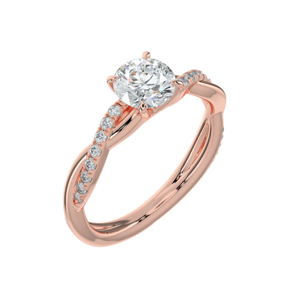 Solitaire infinity ring