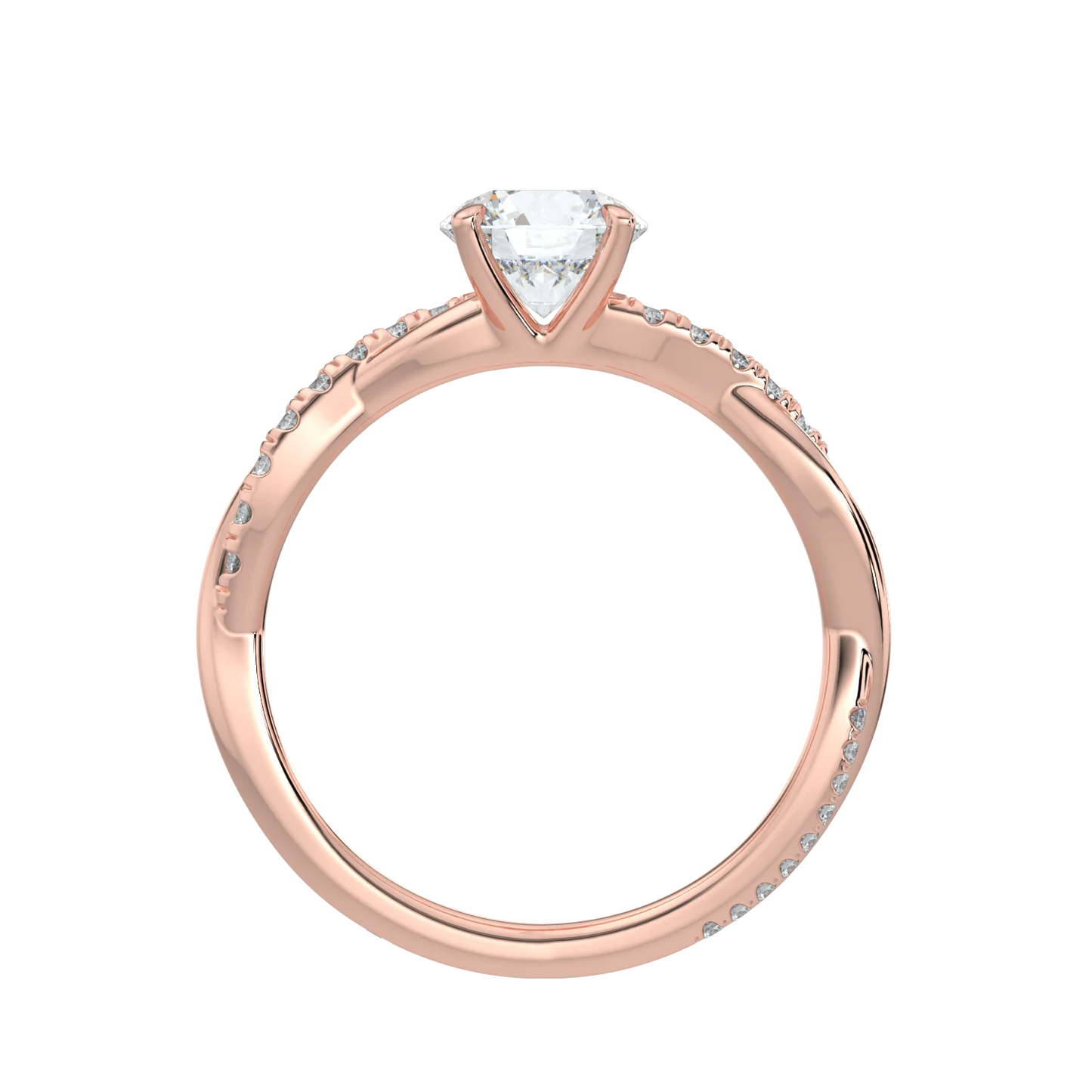 Solitaire infinity ring