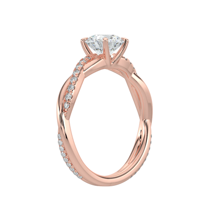 Solitaire infinity ring