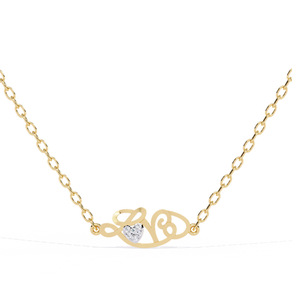 Buy lab grown diamond solitaire yellow gold pendant for women – available online in India at best price