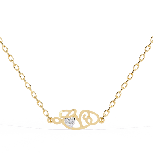 Buy lab grown diamond solitaire yellow gold pendant for women – available online in India at best price