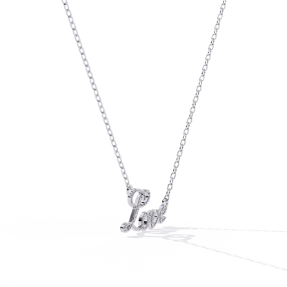Lab grown diamond pendant India online – Shop trendy Love style pendant for modern women