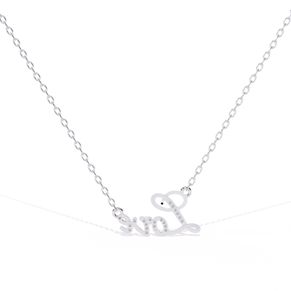 Romantic Love pendant with lab grown diamonds, for sale now online in India