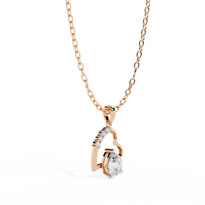 Lab grown diamond heart pendant for women – price in India today