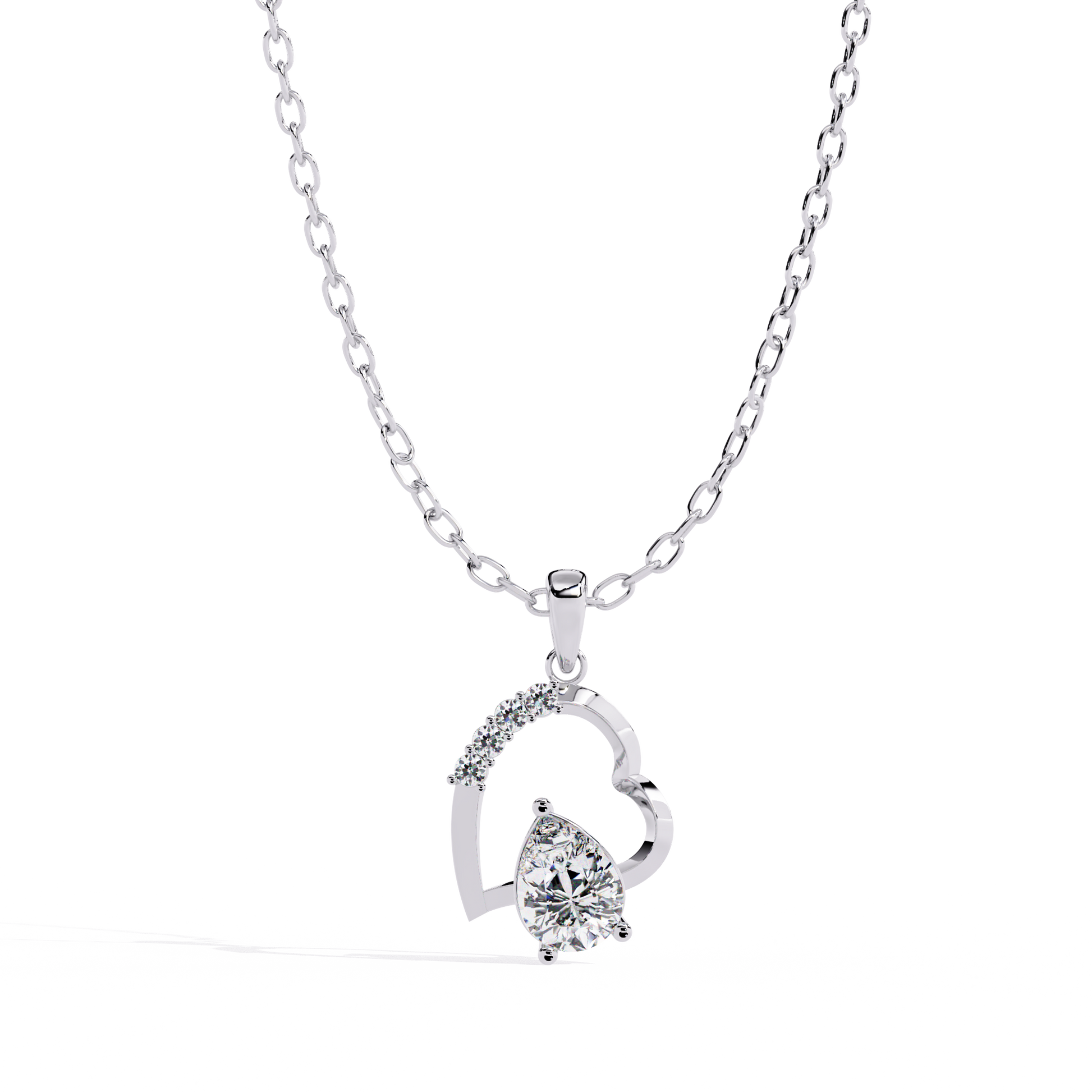 Buy lab grown diamond heart pendant for women – online India