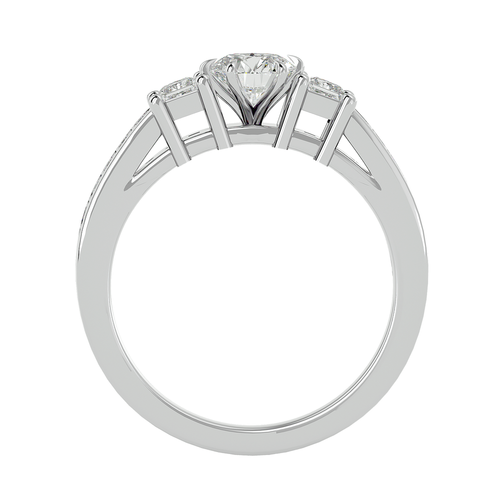Noble Union Lab Grown Diamond Ring in Fine Gold