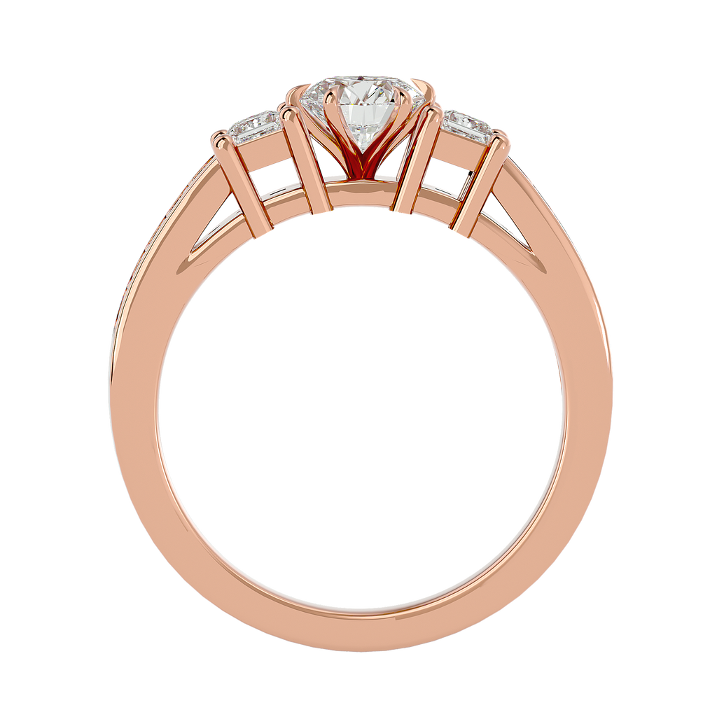 Noble Union Lab Grown Diamond Ring in Fine Gold