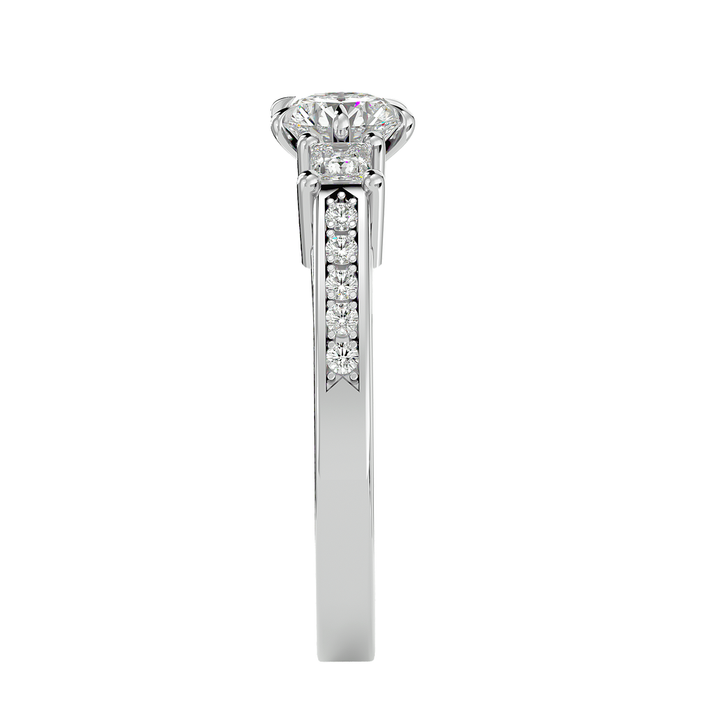 Noble Union Lab Grown Diamond Ring in Fine Gold