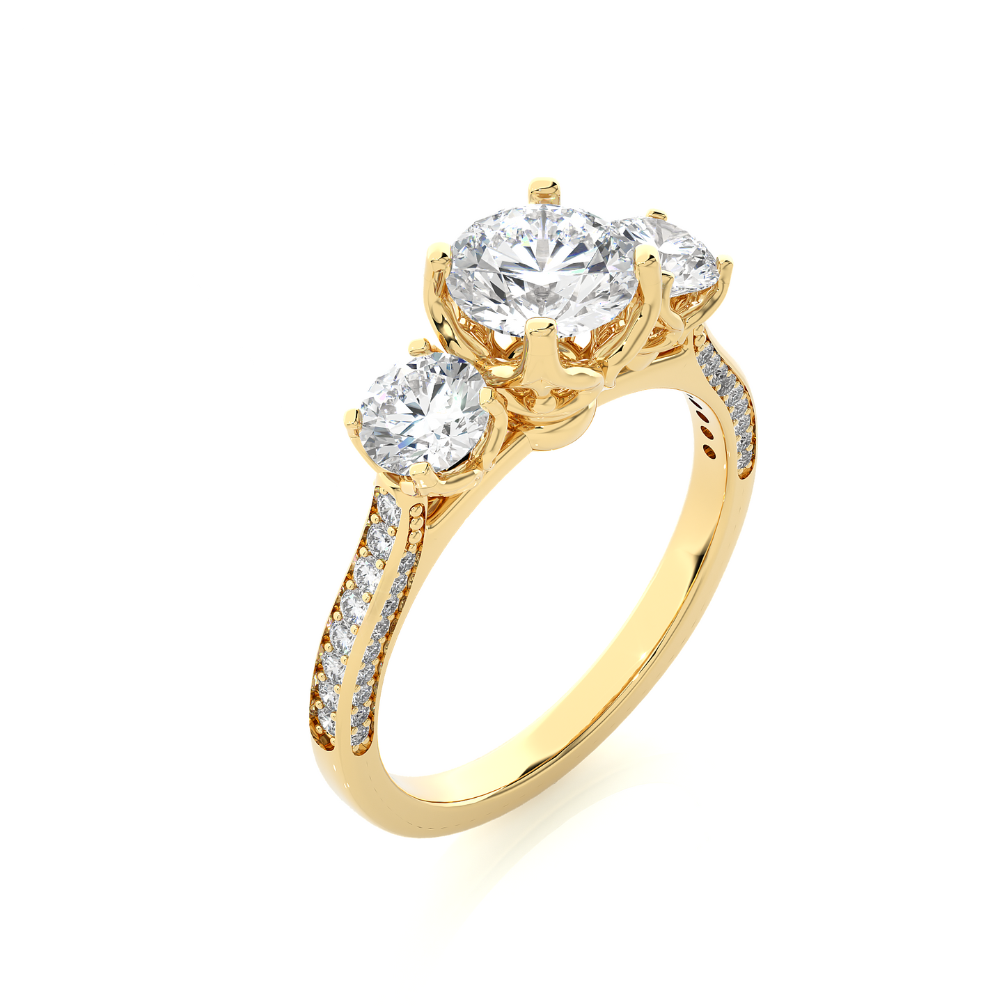 0.1+0.69+0.23  Ct Round Diamond Ring