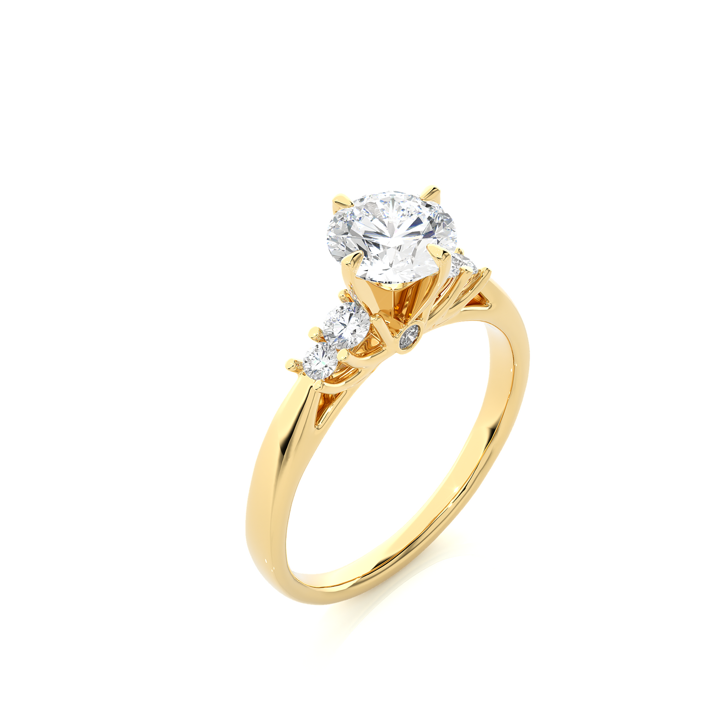 0.5+0.12 Ct Round Diamond Ring