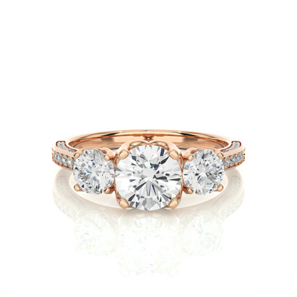 0.1+0.69+0.23  Ct Round Diamond Ring